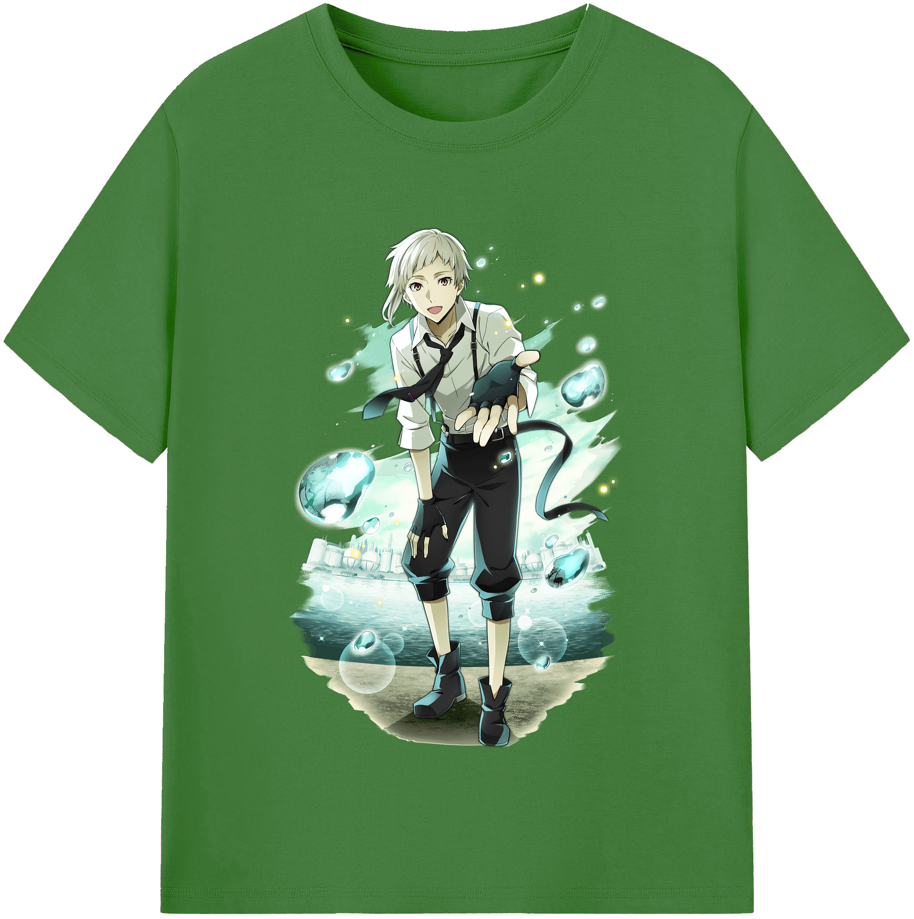 （画像用） 文豪ストレイドッグス Bungo Stray Dogs レディースカジュアルプリントTシャツ（綿100％）